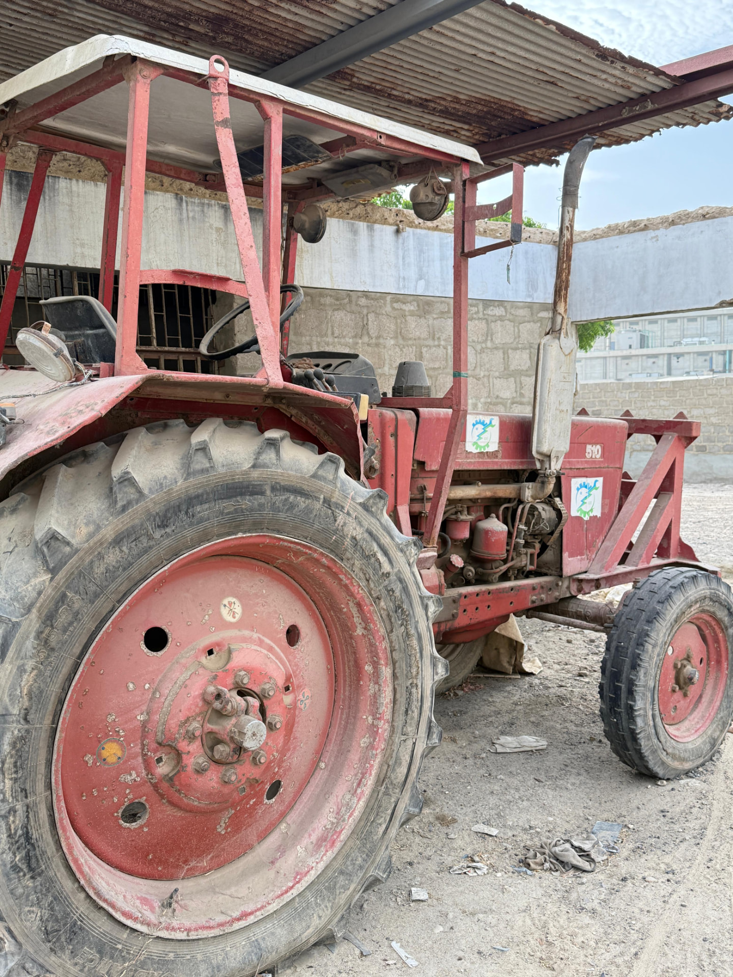 Tractor in the MEEC equipment fleet